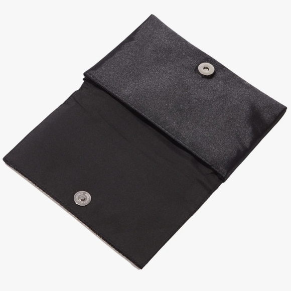 Amber Sceats Stella crystal silver rhinestone crossbody shoulder clutch bag - Picture 9 of 16